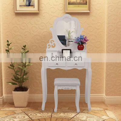 Bedroom furniture modern white  vanity makeup dressing table  for women