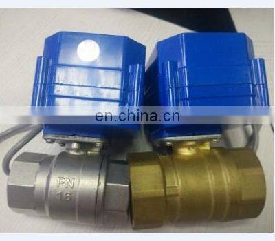 4nm CWX-60P CR04 AC220V DN15 brass female normally closed electric ball valves for water