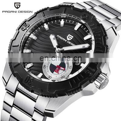 PAGANI DESIGN 1636 Мужские стильные и повседневные кварцевые часы со стальной ремешкой и автоматическим датчиком даты photo-5
