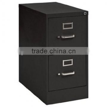 Two Drawer Letter-Size File Vertical Cabinet Finish: Black