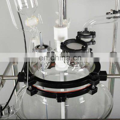 100 L 100L Chemical Explosion-proof Jacketed Glass Reactor for Lab Use photo-3