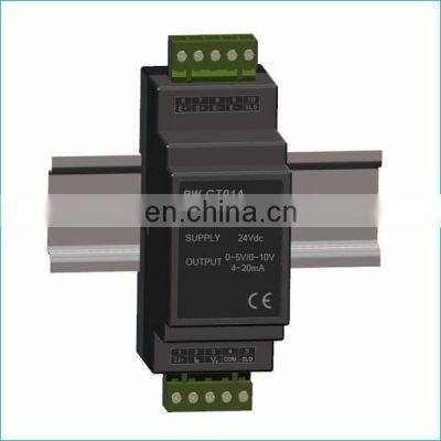 High accuracy weight transmitter RW-GT01A 0-5v 0-10v 4-20mA output DIN Rail-mounted load cell amplifier