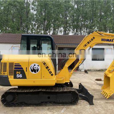 Komatsu Japan made pc56 digging machine , Used komatsu excavator , Komatsu digger for sale