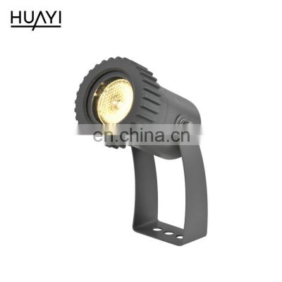 HUAYI New Product Warm White Ip65 Waterproof 9w Stadium Garden Outdoor Led Flood Light