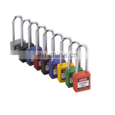 76mm steel long shackel Safety Padlock with master key