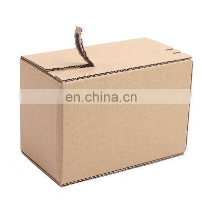 Custom Printed Logo Sturdy Storage Box Foldable Packaging Corrugated Carton Custom Closing Self Stick Zipper Mailer Shipping Box