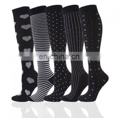 Men Women Varicose Athletic Fun Stocking Compression Sport Socks