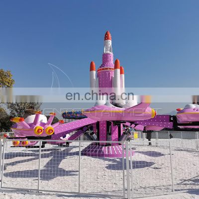 China supplier funfair amusement park rides 6 arms kiddie games electric self control plane rides for sale