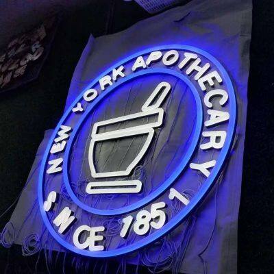 Acrylic Luminous Words Mini Words Resin Outdoor Advertising Back Luminous Stainless Steel Advertising photo-2