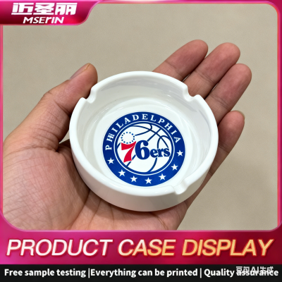 Custom Printing on Crystal Glass Ashtrays