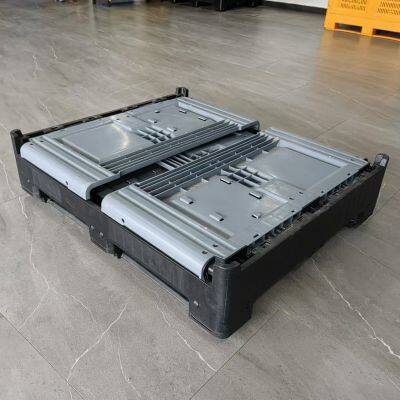 Foldable Plastic Pallet Container Waterproof for Food & Beverage Export Logistics