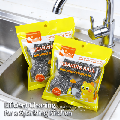 Custom Stainless Steel Scourer Pot Clean Scouring Pad for Kitchen Clean photo-4