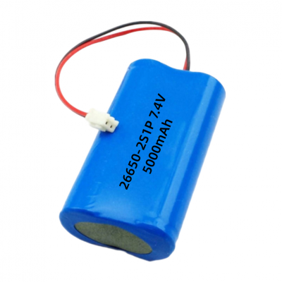 ZonYou Customized 26650 Cylindrical Cell 2S1P 7.4V 5Ah Lithium-Ion Battery Pack With 500 Cycles Life for Voice Recorder Digital Photo Frame Fan photo-3