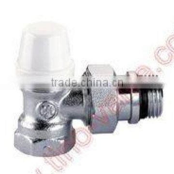 chromed Angle manual lockshield valve