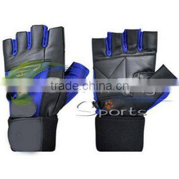 Weight Lifting Gloves White, Blue, Pink, Orange, Green Gym Exercise Fitness Leather Weight Lifting Gloves/Gym Gloves photo-3