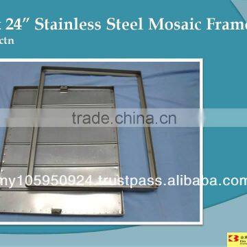 18" x 24" Stainless Steel Mosaic Frame