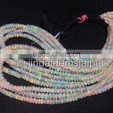 Wholesale Fine Quality Ethiopian Opal Smooth Roundelle Beads 4 To 5 MM