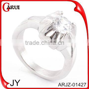 For women wedding rings with diamond silver ring