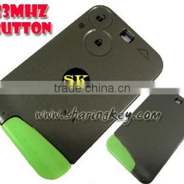 2 Button Smart Card With Blade for Renault Laguna