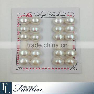 Wholesale 14 - 14.5mm natural bulk flat freshwater pearl beads