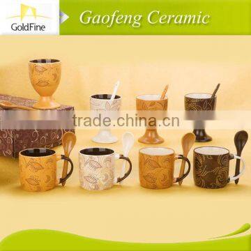 cheap ceramic coffee mug/ high quality promotional ceramic mugs/ tall ceramic coffee mugs