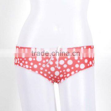 Sexy Hot Sale Transparent Pattern Priting Panties Hollow-out Back Thongs Women 6011