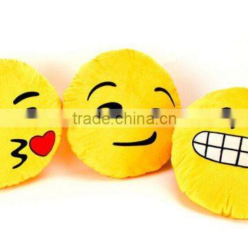 Free sample of emoji cushions/cute cheap plush emoji pillows/wholesale factory of poop emoji cushions