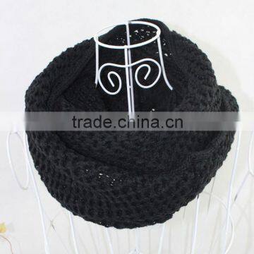 Europe and United States Popular Classic Solid Black Color Trendy Fashion Scarf