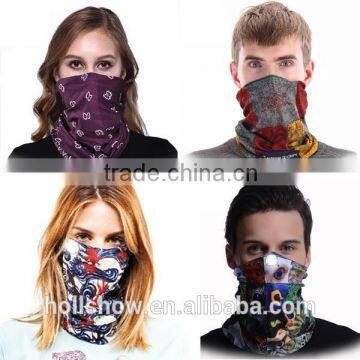 Wholesale Custom Microfiber Polyester Magic Scarf Neck Tube Seamless Multifunctional Bandana