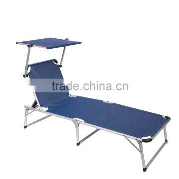 Folding Portable Beach Chair Sun Shade Outdoor Sunshade Beach Chair With Sun Canopy photo-3