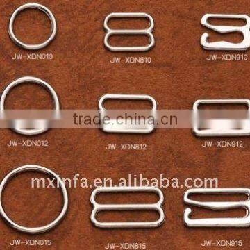 Electronic galvanized bra adjuster and ring