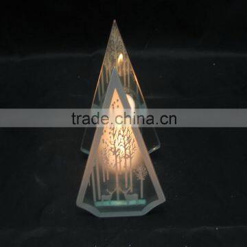 2016 Cheapest Wholesale Glass Christmas Tree Candle Holder photo-4