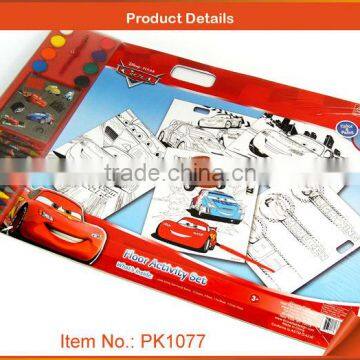 car Activity paint kit on floor