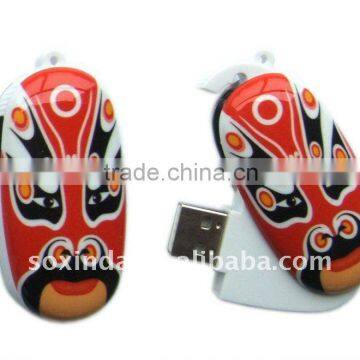 2011 New style promotional Cool Opera Face USB flash driver