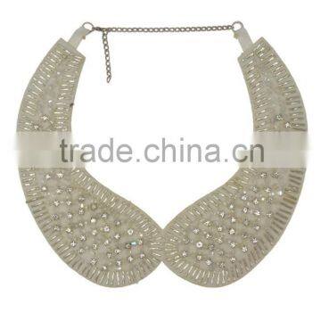 Rhinestoned Statement Collar Necklace photo-2