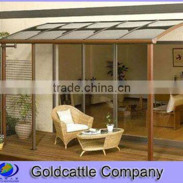 PC sheet with Aluminum Canopy Awning