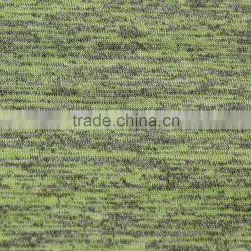 Grey Melange Polyester Viscose Spandex Jersey Fabric for Sweart Shirt photo-3