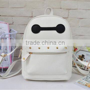 Fashion School Backpack 2015 High School Leather Backpack photo-2