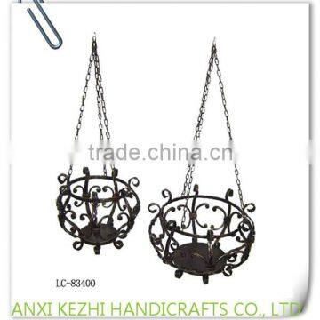 LC-83400 Fashion wall mounted decorative hanging flower plant metal racks