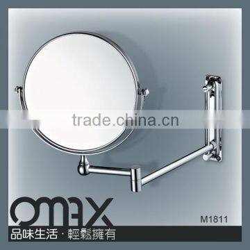 cheap gift adjustable brass wall slide mirror