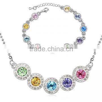 Wholesale Hot sale wedding Bridal jewelry set with AAA zirconia stone necklace