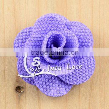 4 cm Mini Fabric Rose Flower, Handmade Satin Ribbon Petals Flowers. Chic Phone Applique photo-5
