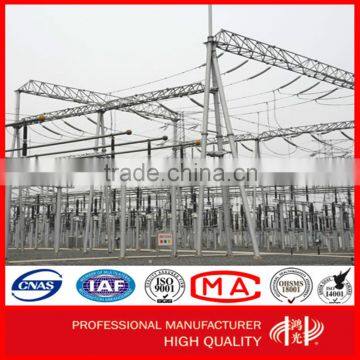 HDG Steel Substation Structure for Electric Power Transmission Line