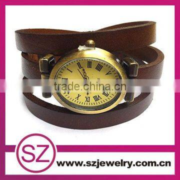 2013 brown leather watch strap with buckle jewelry wholesale