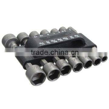 14pcs/set Power Nut Driver Drill Bit SAE Metric Socket Bits Wrench Screw 1/4 Inch Hex Shank Quick-Change Screwdrivers Nutdriver photo-4