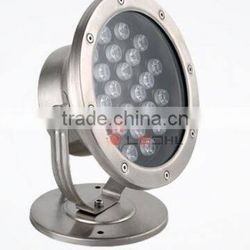 IP68 24W Outdoor Stainless Steel LED Underwater Lamp for Swimming Pool