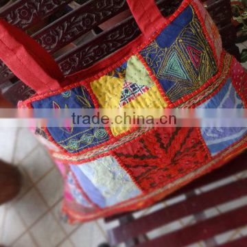 Handmade Patchwork Tote Bag, Hippie Bag, Women Shoulder Bag, Cotton Handbag, Made in India