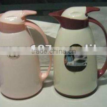 plastic thermo coffee pots with vacuum glass liner