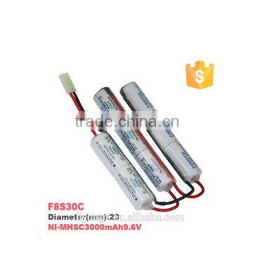 Best price !!! FireFox high Power SC 9.6v 3000mah NI-MH Battery rechargeable battery