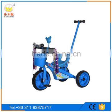 High quality 2 in 1 push&foot power car children tricycle for baby